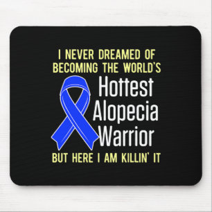 Alopecia Awareness Hair Loss Warrior Hottest Survi Muismat