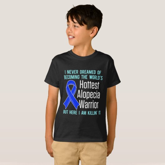 Alopecia Awareness Hair Loss Warrior Hottest Survi T-shirt (Voorkant volledig)