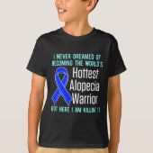 Alopecia Awareness Hair Loss Warrior Hottest Survi T-shirt (Voorkant)