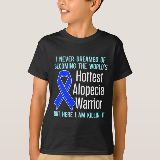Alopecia Awareness Hair Loss Warrior Hottest Survi T-shirt (Voorkant)