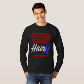 Alopecia Awareness Hair Loss Warrior Perfect Head T-shirt (Voorkant volledig)