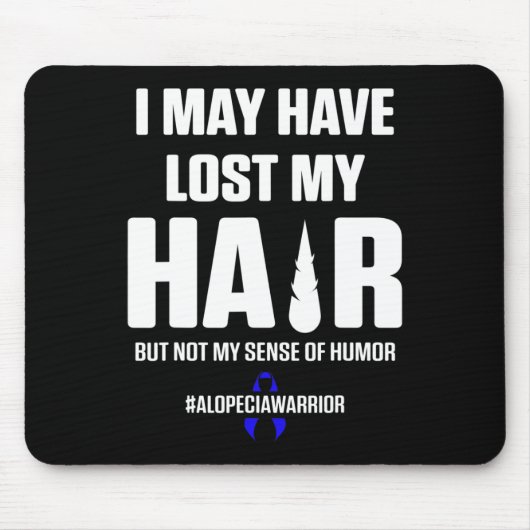 Alopecia Awareness Hair Loss Warrior Surviof 5 Muismat (Voorkant)