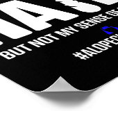 Alopecia Awareness Hair Loss Warrior Surviof 5 Poster (Hoek)