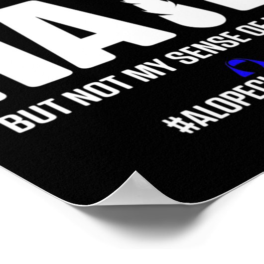 Alopecia Awareness Hair Loss Warrior Surviof 5 Poster (Hoek)