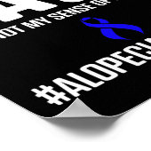 Alopecia Awareness Hair Loss Warrior Survivor 3 Poster (Hoek)