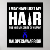 Alopecia Awareness Hair Loss Warrior Survivor 3 Poster (Voorkant)
