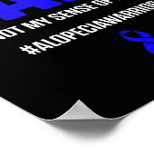 Alopecia Awareness Hair Loss Warrior Survivor 4 Poster (Hoek)