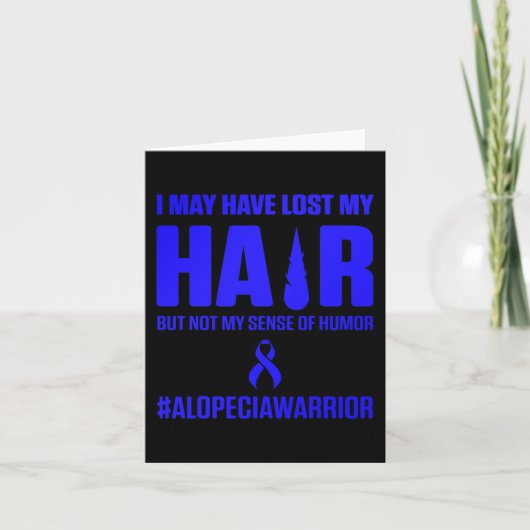 Alopecia Awareness Hair Loss Warrior Survivor Kaart (Voorkant)