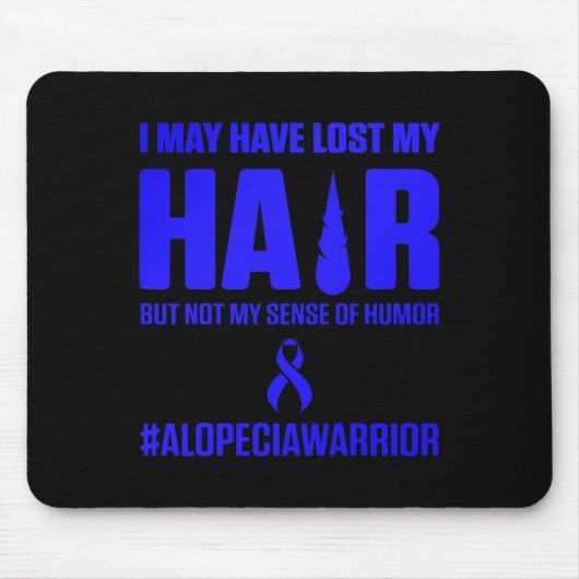 Alopecia Awareness Hair Loss Warrior Survivor Muismat (Voorkant)