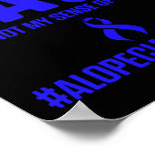 Alopecia Awareness Hair Loss Warrior Survivor Poster (Hoek)