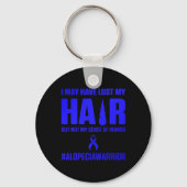 Alopecia Awareness Hair Loss Warrior Survivor Sleutelhanger (Achterkant)