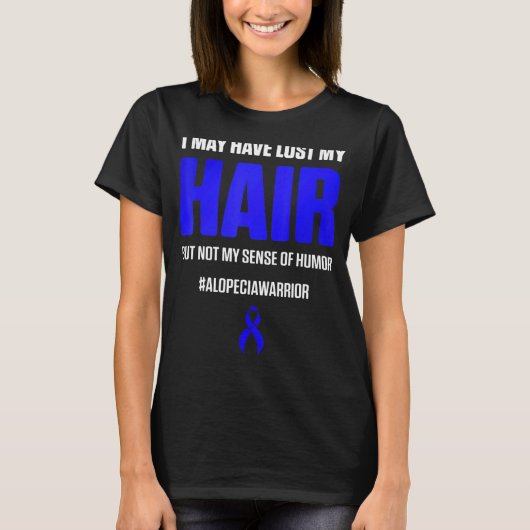 Alopecia Awareness Hair Loss Warrior Survivor T-shirt (Voorkant)