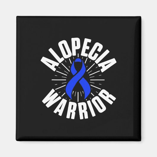 Alopecia Awareness Hair Loss Warrior Therapeutic S Magneet (Voorkant)