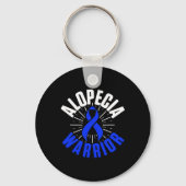 Alopecia Awareness Hair Loss Warrior Therapeutic S Sleutelhanger (Achterkant)