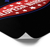 Alopecia Awareness Hair Loss Warrior Therapy Survi Poster (Hoek)