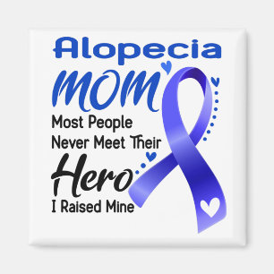 Alopecia Awareness Month Ribbon Gifts Magneet