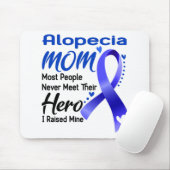 Alopecia Awareness Month Ribbon Gifts Muismat (Met muis)