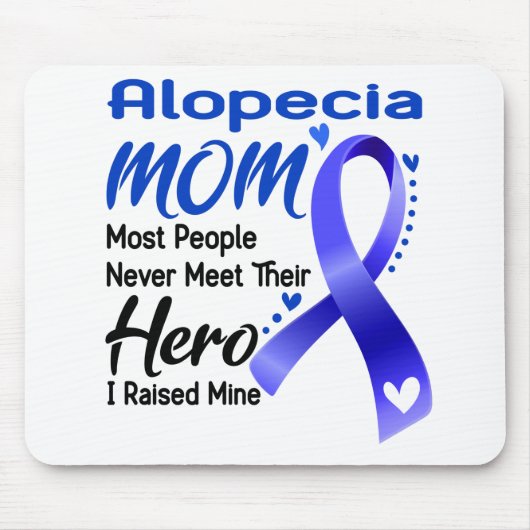 Alopecia Awareness Month Ribbon Gifts Muismat (Voorkant)