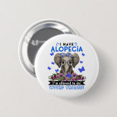 Alopecia Awareness Month Ribbon Gifts Ronde Button 5,7 Cm (Voorkant /achterkant)