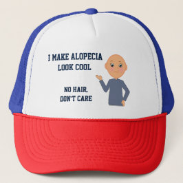 Alopecia Awareness, No Hair, geen zorg Trucker Pet