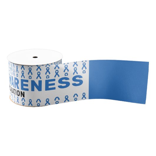 Alopecia Awareness Pattern Ribbon Grosgrain Lint (Spoel)