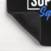 Alopecia Awareness Support Squad I Draag Blue Ribb Muismat (Hoek)