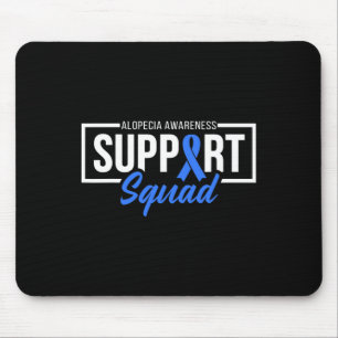 Alopecia Awareness Support Squad I Draag Blue Ribb Muismat