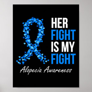 Alopecia Bewustzijn Haar gevecht is mijn gevecht i Poster