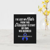 Alopecia Bewustzijn Haarverlies Krijger Pruik Over Kaart (Gele Bloem)