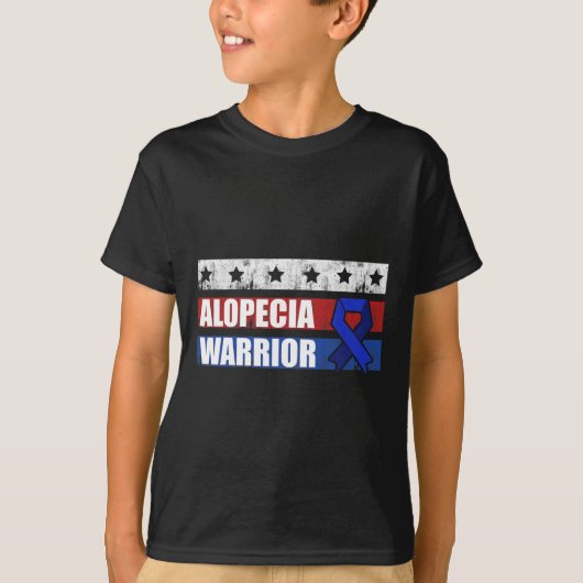Alopecia Bewustzijn Haarverlies Warrior Caring Sur T-shirt (Voorkant)