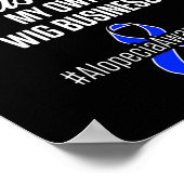 Alopecia Bewustzijn Haarverlies Warrior Wig Surviv Poster (Hoek)