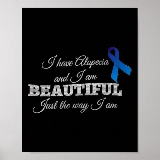 Alopecia Bewustzijn Ik ben mooi Net zoals ik Poster (Voorkant)