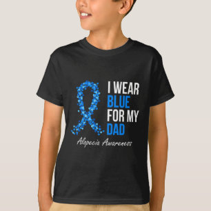 Alopecia Bewustzijn Ik Draag blauw voor mijn vader T-shirt