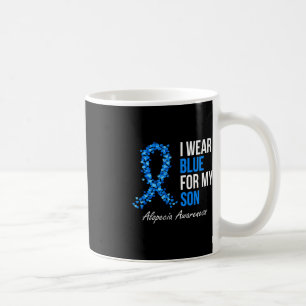 Alopecia Bewustzijn Ik Draag blauw voor mijn zoon  Koffiemok