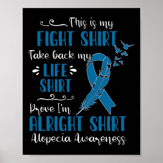 Alopecia Bewustzijn Mijn gevecht Poster (Voorkant)