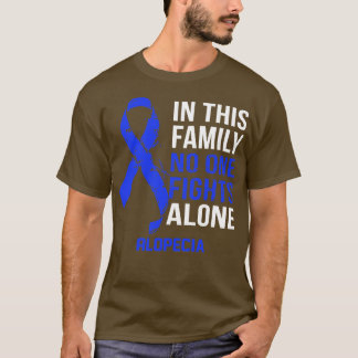 Alopecia Bewustzijn Niemand vecht alleen Hoop op e T-shirt