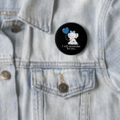 Alopecia Bewustzijn Olifant 1 Ronde Button 5,7 Cm (In situ)