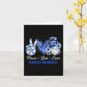 Alopecia Bewustzijn Vrede Liefde Kuur Gnoom Kaart (Gele Bloem)