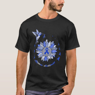 Alopecia bewustzijn zonnebloem kolibrie lint t-shirt