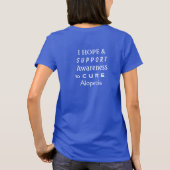 Alopecia Blue Awareness Ribbon Angel Custom Shirt (Achterkant)