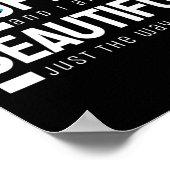 Alopecia en ik zijn prachtig zoals ik me bewust be poster (Hoek)