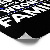 Alopecia heeft de verkeerde familie haar verloren poster (Hoek)