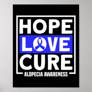 Alopecia Hoop Liefde Genezing Alopecia Areata Bewu Poster