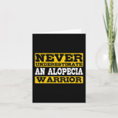 Alopecia Krijger Steun Haaruitval Bewustzijn  Kaart (Voorkant)