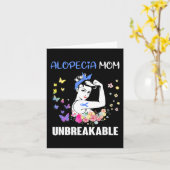 Alopecia Moeder ONBREEKBAAR Ondersteuning Alopecia Kaart (Gele Bloem)