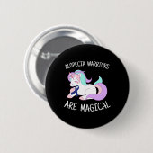 Alopecia Warrior Gift Ronde Button 5,7 Cm (Voorkant /achterkant)