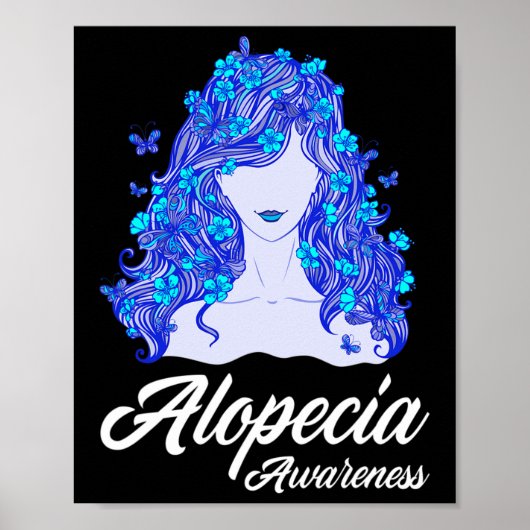 Alopecia Warrior Hair Loss Warrior Alopecia Poster (Voorkant)