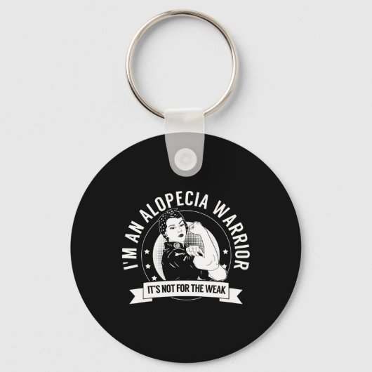 Alopecia Warrior NFTW - Alopecia Bewustzijn Sleutelhanger (Voorkant)