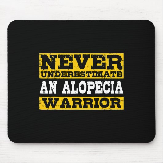 Alopecia Warrior ondersteunt haarverlies Muismat (Voorkant)