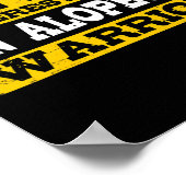 Alopecia Warrior ondersteunt haarverlies Poster (Hoek)